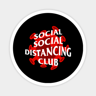 social distancing club Magnet